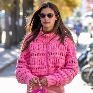 Isabel Marant | Sweaters | Isabel Marant Oversized Zoe Sweater Candy Pink  Nwt | Poshmark